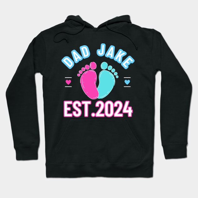 Dad Est 2024 Promoted to Daddy 2024 Pregnancy Announcement Hoodie by click2print